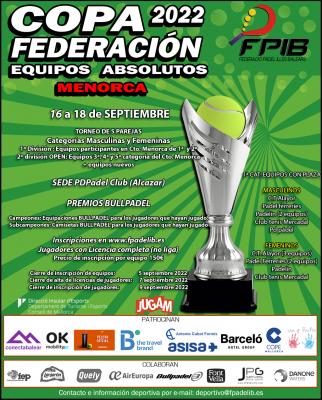 poster del torneo COPA FEDERACIÓN MENORCA