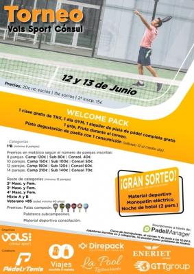 poster del torneo TORNEO DE PADEL