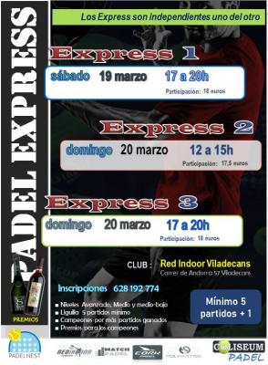 poster del torneo MINTORNEOS EXPRESS - LIGUILLA Y FINALES