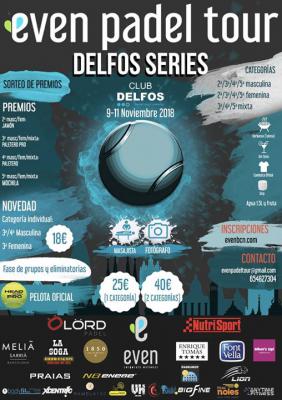 poster del torneo EVEN PADEL TOUR DELFOS SERIES