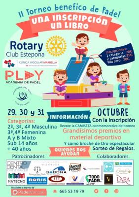 poster del torneo II TORNEO BENEFICO ROTARY ESTEPONA