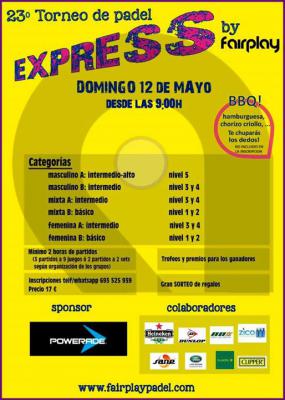 poster del torneo 23º TORNEO DE PADEL EXPRESS