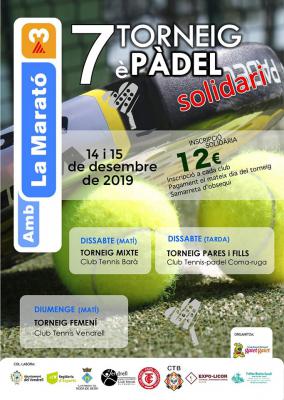 poster del torneo 7È TORNEIG SOLIDARI PER LA MARATÓ DE TV3 - MIXTE