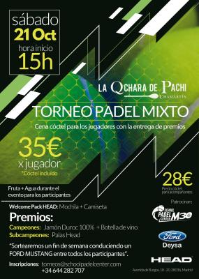 poster del torneo I TORNEO MIXTO LA QCHARA DE PACHI CHAMARTIN