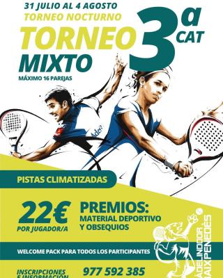 poster torneo OPEN MIXTO DE 3ª CAT