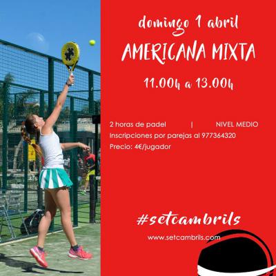 poster del torneo AMERICANA MIXTA