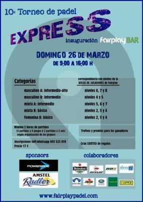 poster del torneo 10º TORNEO DE PADEL EXPRESS