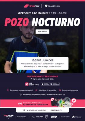 poster del torneo POZO NOCTURNO PLANET PADEL INDOOR