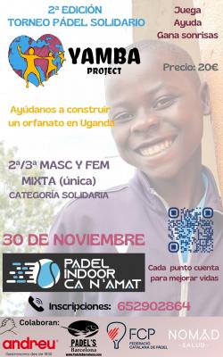 poster del torneo 2ª EDICIÓN TORNEO PÁDEL SOLIDARIO YAMBA PROJECT