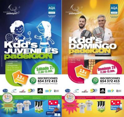 poster del torneo KDD'S DOMINGO PADELGON