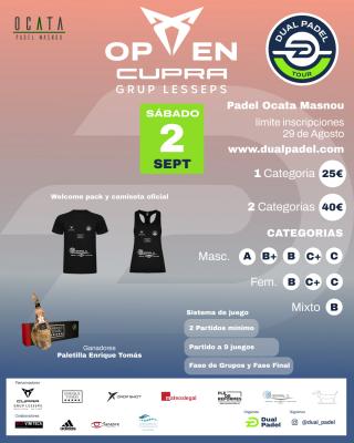 poster del torneo OPEN III CUPRA LESSEPS MATARO 2023