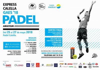 poster del torneo EXPRESS CALELLA GAES 2018