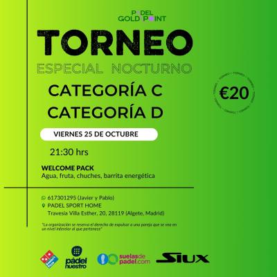 poster torneo ESPECIAL TORNEO NOCTURNO