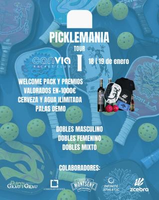 poster del torneo 1 º PICKLEMANIA