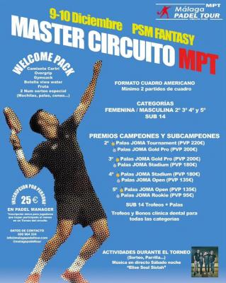 poster del torneo MASTER FINAL - CIRCUITO MÁLAGA PADEL TOUR