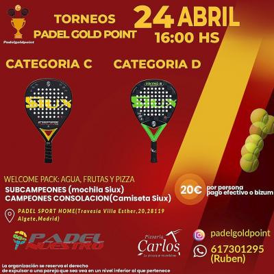 poster del torneo XXVII TORNEO PADELGOLDPOINT