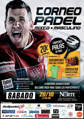 poster del torneo TORNEO DE PADEL MIXTO - MASCULINO