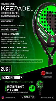 poster del torneo TORNEO KEEPADEL & EUROINDOOR