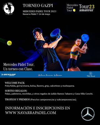 poster del torneo TORNEO GAZPI MERCEDES PÁDEL TOUR 2023