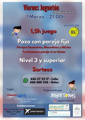 poster del torneo VIERNES JUGUETON