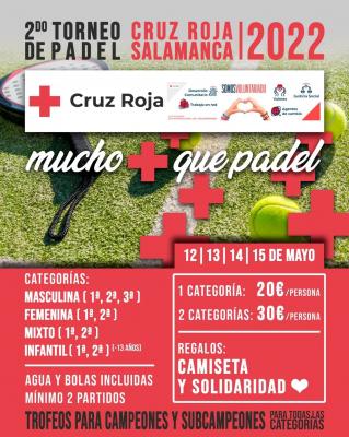 poster del torneo II TORNEO DE PÁDEL CRUZ ROJA