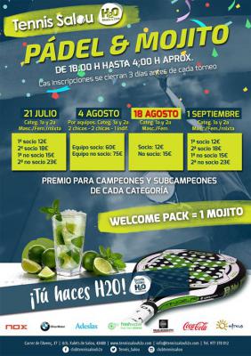 poster del torneo PADEL & MOJITO