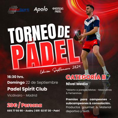 poster del torneo APOLO EVENTOS BACK ON TRACK