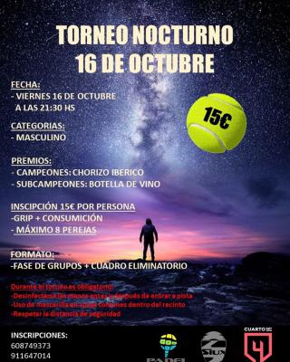 poster del torneo TORNEO NOCTURNO