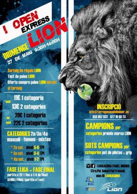 poster del torneo I OPEN EXPRESS LION