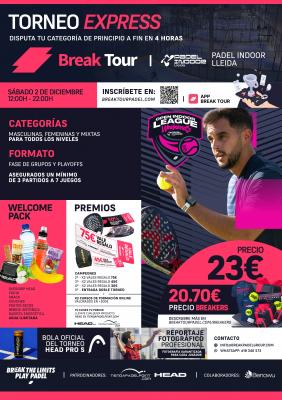 poster torneo TORNEO 03 OPEN INDOOR LEAGUE WEEKENDS BY BREAK TOUR