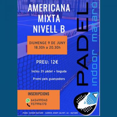 poster del torneo AMERICANA MIXTA NIVELL B