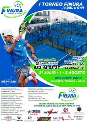 poster del torneo I TORNEO FINURA PADEL & GYM