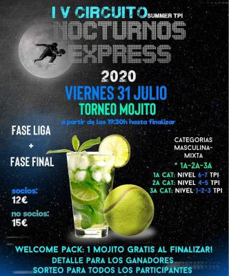 poster del torneo NOCTURNO EXPRESS - TORNEO MOJITO