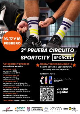 poster del torneo 3ª PRUEBA CIRCUITO SPORTCITY