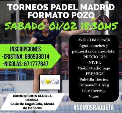 poster del torneo POZO TORNEOS_PADELMADRID