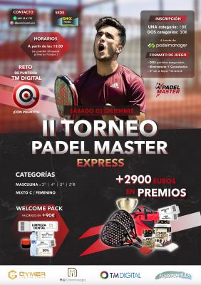 poster torneo II TORNEO PADEL MASTER EXPRESS