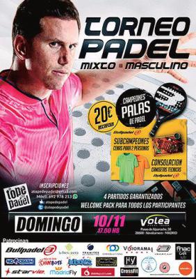 poster del torneo TORNEO DE PADEL MIXTO - MASCULINO