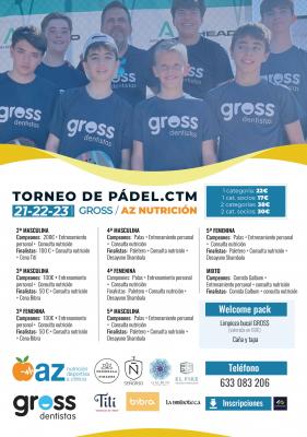 poster del torneo TORNEO GROSS DENTISTAS/AZ NUTRICIÓN