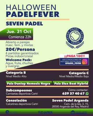 poster del torneo NOCTURNO PADEL FEVER - ABIERTO A PAREJAS MASC, FEM Y MIXTAS