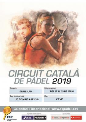 poster del torneo CIRCUIT CATALÁ DE PADEL GRAN SLAM