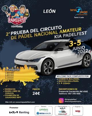 poster del torneo 2ª PRUEBA CIRCUITO NACIONAL AMATEUR KIA PADELFEST