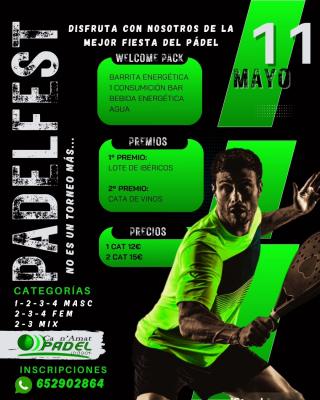 poster torneo 1ER PADELFEST