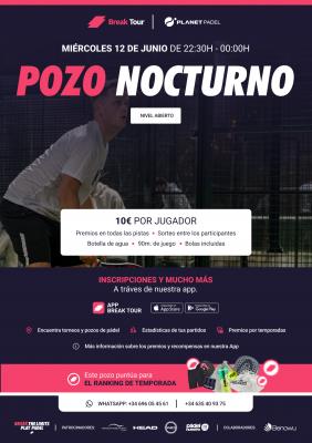 poster del torneo POZO NOCTURNO PLANET PADEL INDOOR