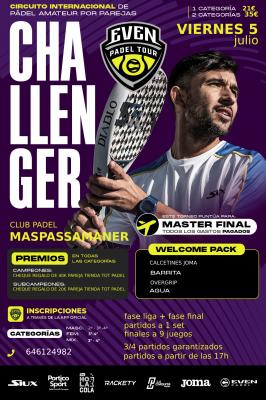 poster del torneo 3ER CHALLENGER EVEN PADEL MAS PASSAMANER