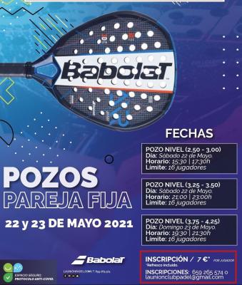 poster del torneo POZOS PAREJA FIJA