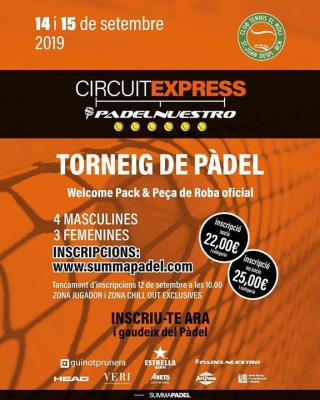 poster del torneo CIRCUIT EXPRESS PADELNUESTRO