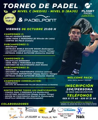 poster del torneo SHOWTIMEPADEL