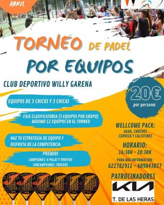 poster del torneo TORNEO POR EQUIPOS