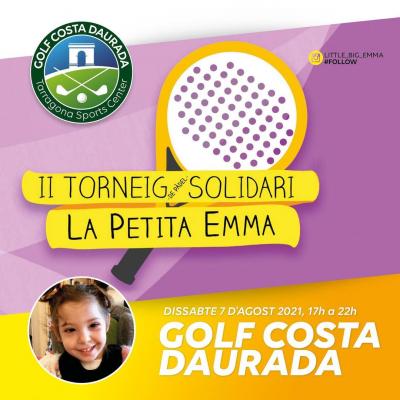 poster del torneo II TORNEIG DE PÀDEL SOLIDARI LA PETITA EMMA