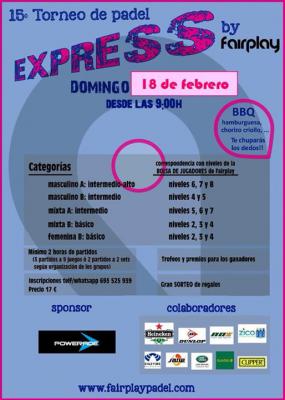 poster del torneo TORNEO EXPRESS FAIRPLAY